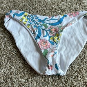 roxy bikini bottoms floral size xs